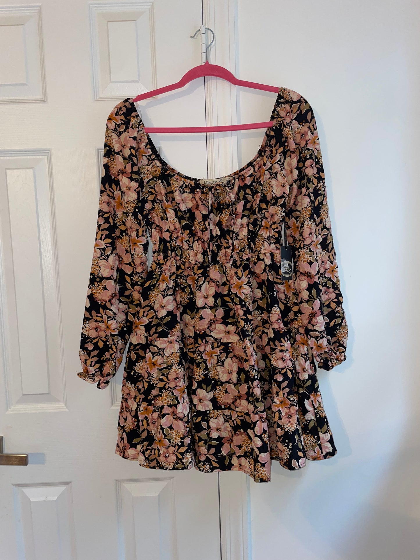 NWT Liberty Love Floral Print Fit & Flare Mini Skater Dress Size Small