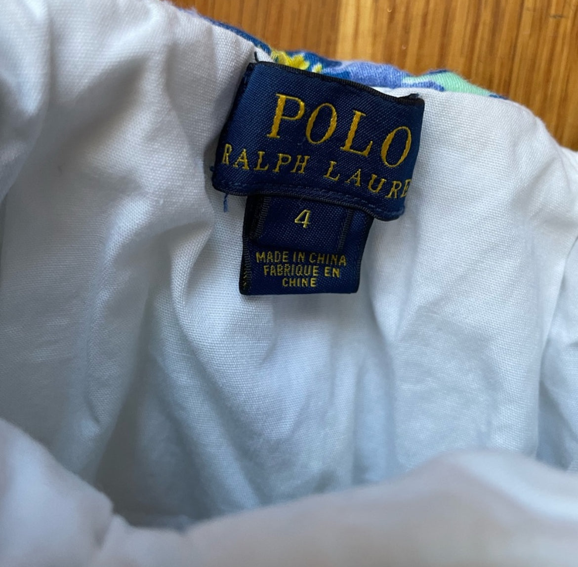 Polo Ralph Lauren Girl’s Floral Mini Pleated Skirt Pockets 100% Cotton Size 4