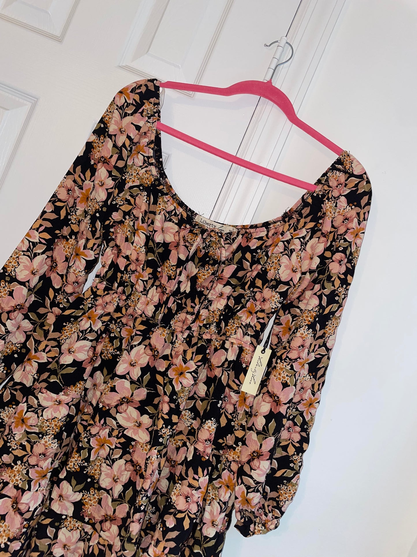 NWT Liberty Love Floral Print Fit & Flare Mini Skater Dress Size Small