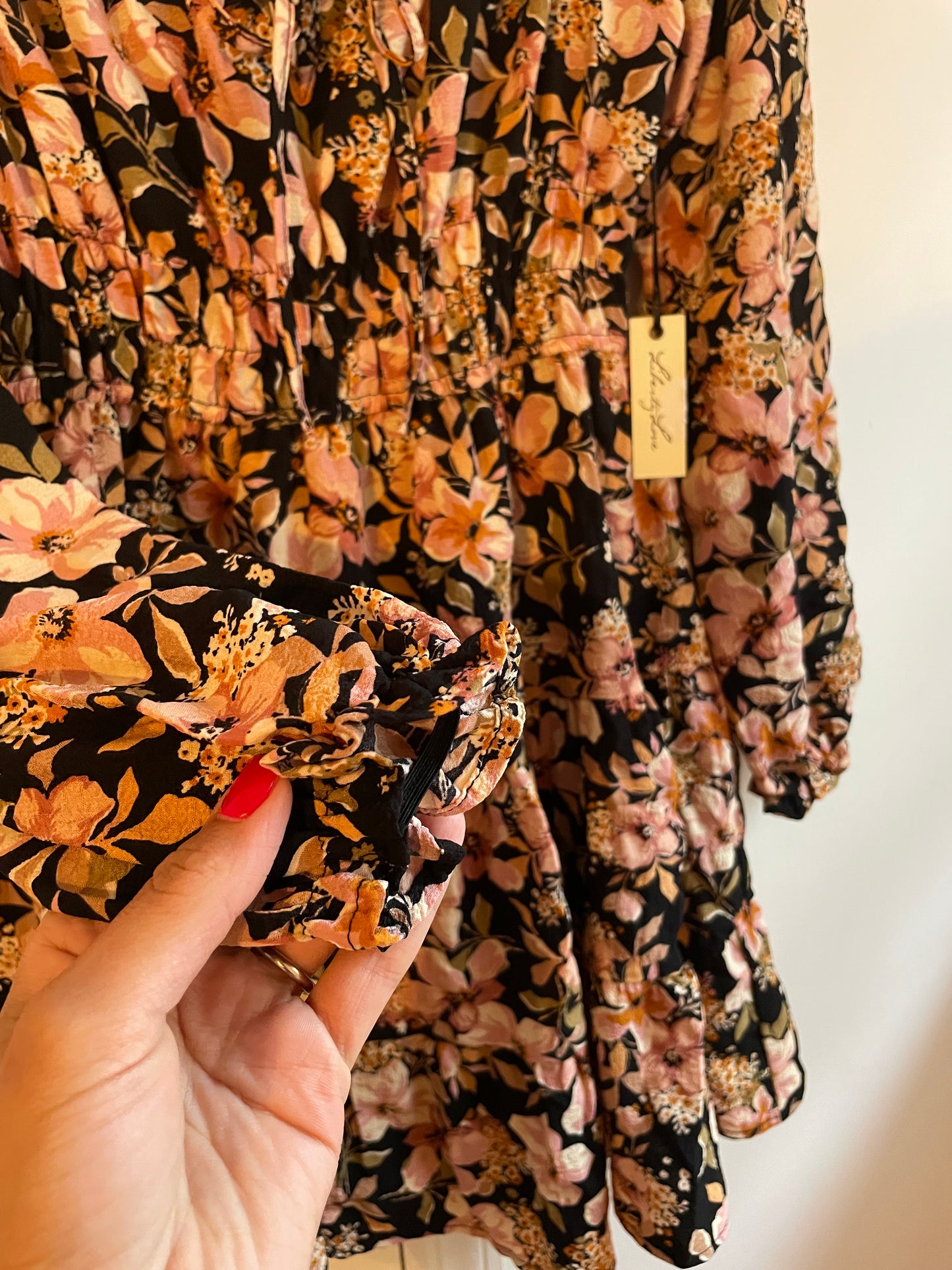 NWT Liberty Love Floral Print Fit & Flare Mini Skater Dress Size Small