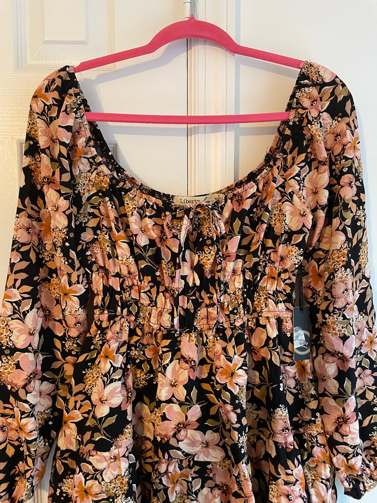 NWT Liberty Love Floral Print Fit & Flare Mini Skater Dress Size Small