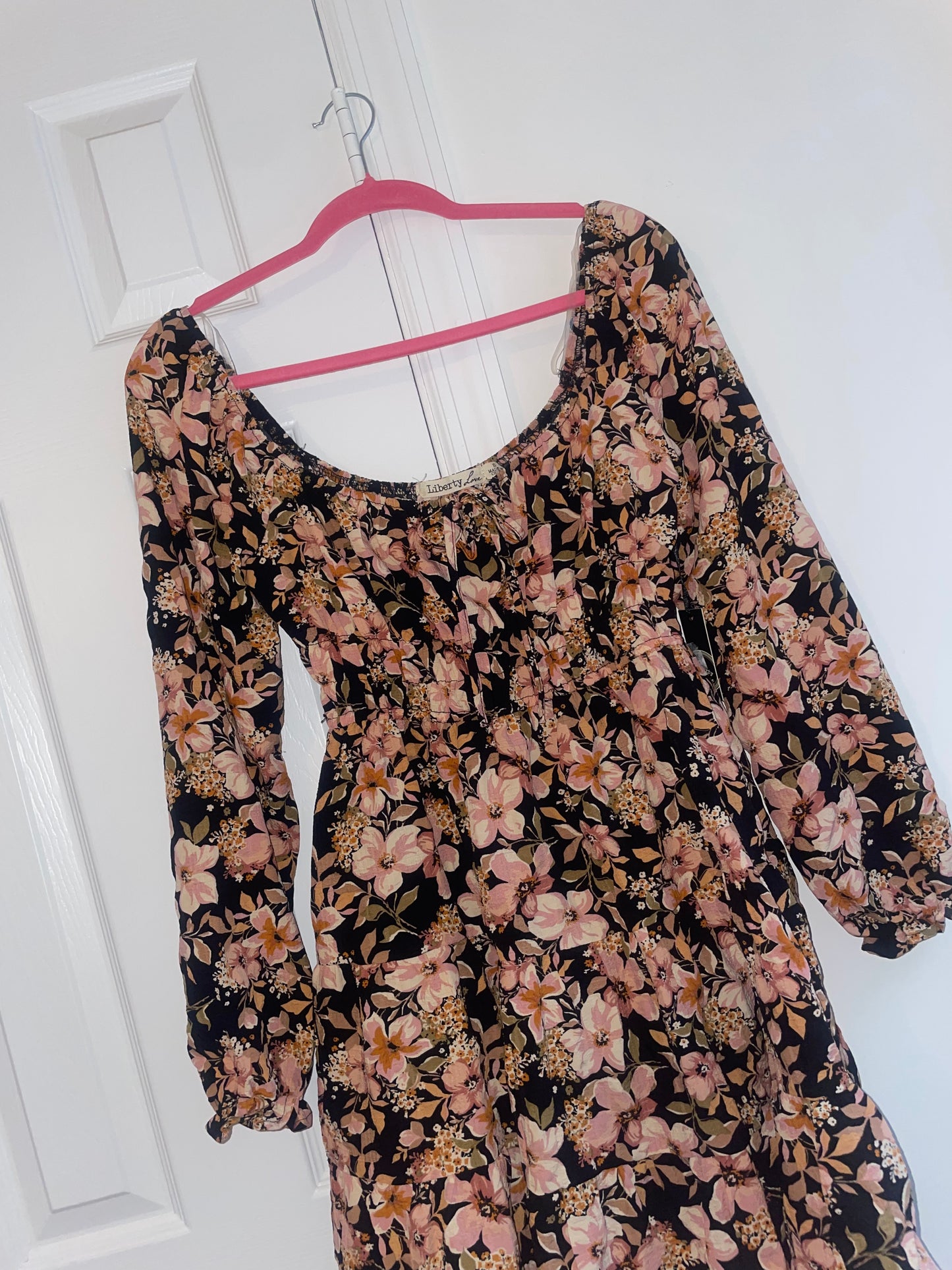 NWT Liberty Love Floral Print Fit & Flare Mini Skater Dress Size Small
