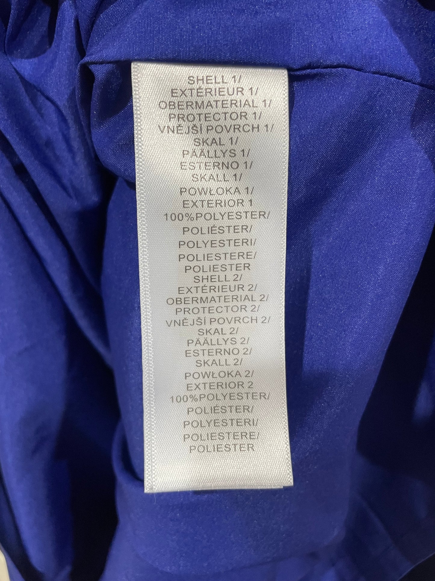 Aidan Mattox Royal Sapphire Blue High Low Cocktail Dress Ruffle Sleeve Size 8