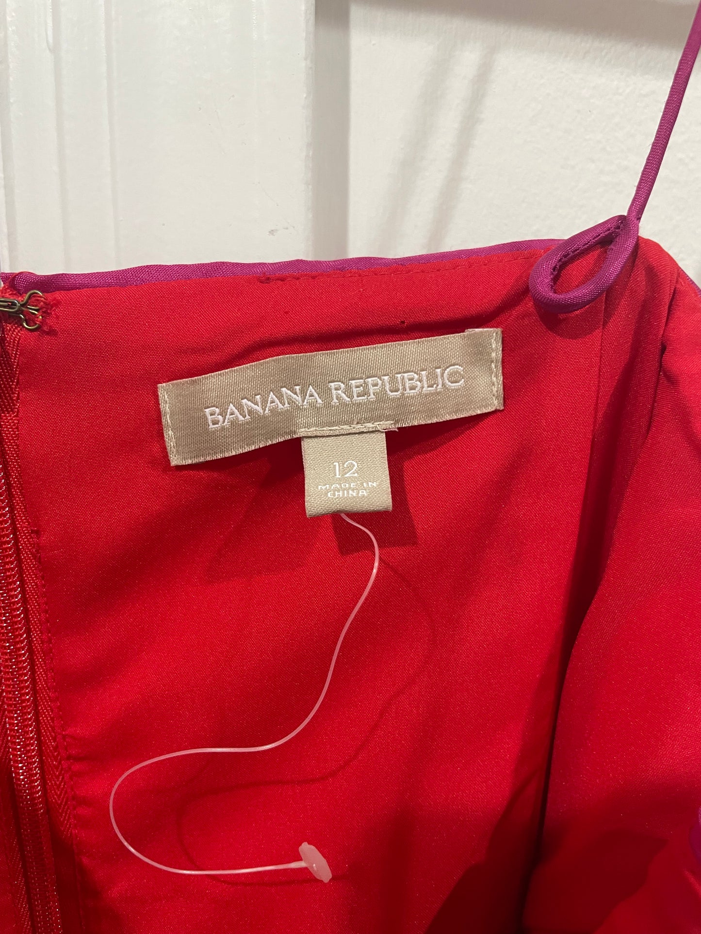 Banana Republic Vermillion Red Wool Blend Sheath Cocktail Dress Size 12 $130